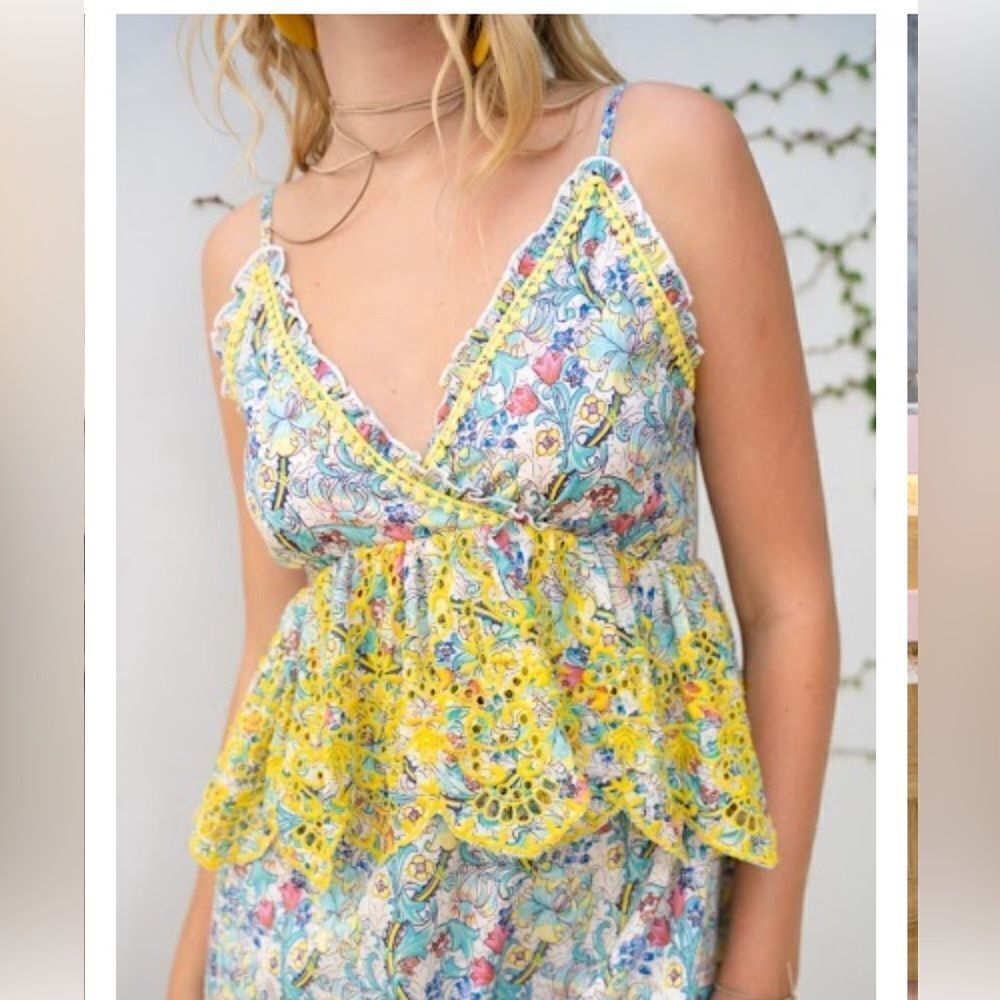 Barok Paris Nj Couture Peplum Maxi Sundress Medium